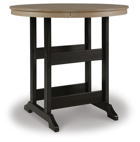 Fairen Trail Black/Driftwood Bar Table from Ashley Furniture - Luna Furniture