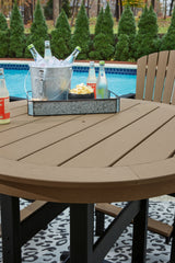 Fairen Trail Black/Driftwood Bar Table from Ashley Furniture - Luna Furniture