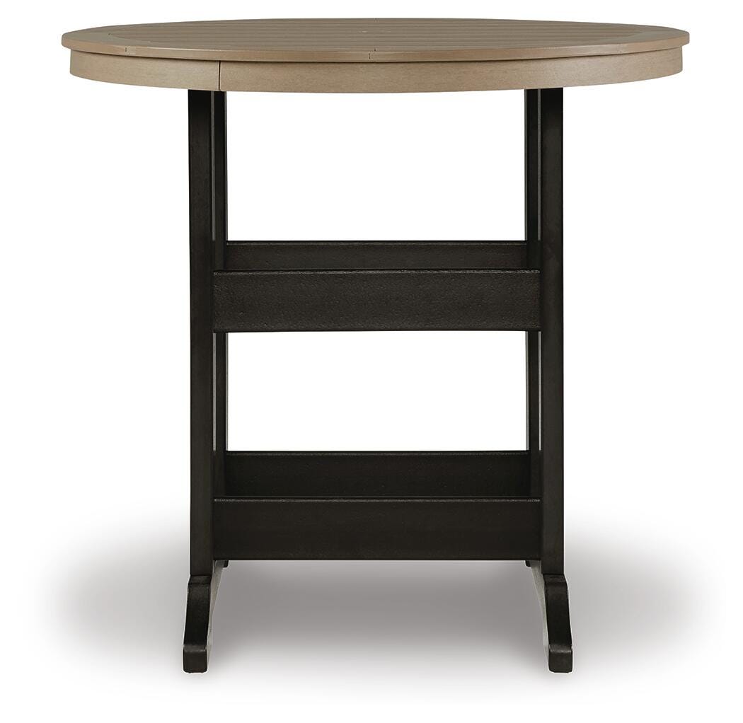 Fairen Trail Black/Driftwood Bar Table from Ashley Furniture - Luna Furniture