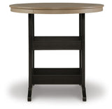 Fairen Trail Black/Driftwood Bar Table from Ashley Furniture - Luna Furniture