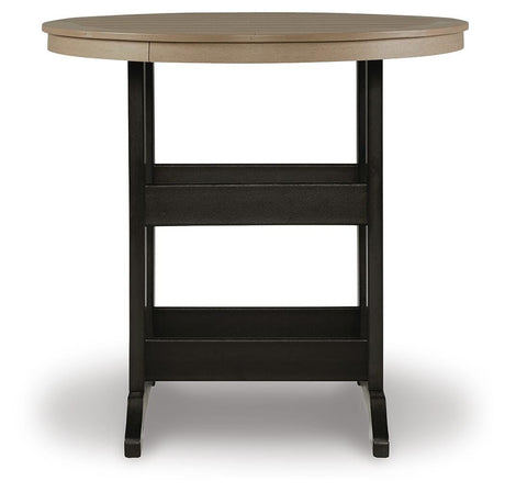 Fairen Trail Black/Driftwood Bar Table from Ashley Furniture - Luna Furniture