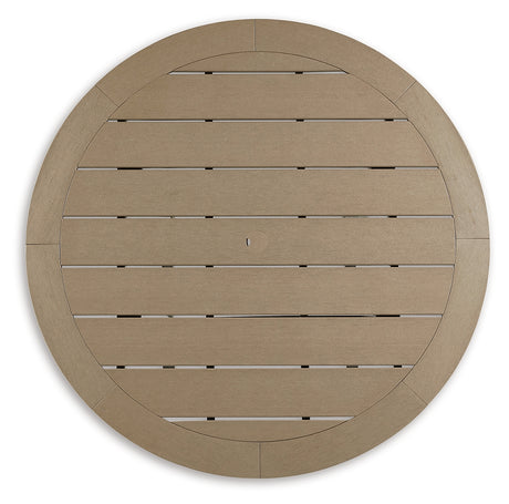 Fairen Trail Black/Driftwood Bar Table from Ashley - Luna Furniture