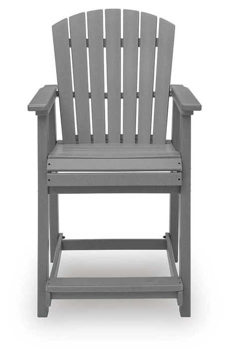 Sanctuary Beach Dark Gray Outdor Counter Height Dining Set from Ashley Furniture - Luna Furniture