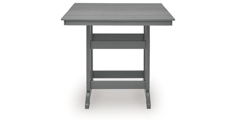 Sanctuary Beach Dark Gray Outdoor Counter Height Dining Table from Ashley Furniture - Luna Furniture