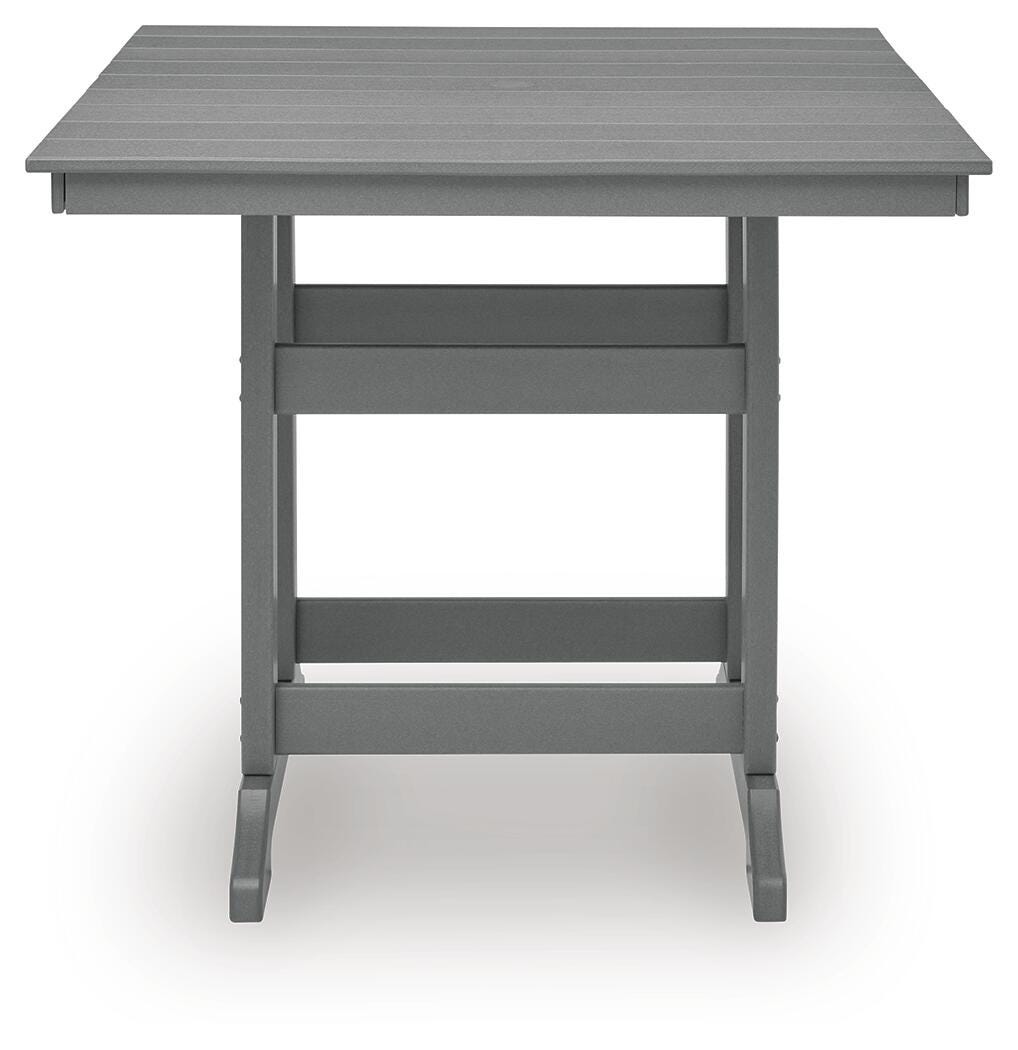 Sanctuary Beach Dark Gray Outdor Counter Height Dining Set from Ashley Furniture - Luna Furniture