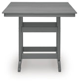 Sanctuary Beach Dark Gray Outdor Counter Height Dining Set from Ashley Furniture - Luna Furniture