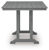 Sanctuary Beach Dark Gray Outdor Counter Height Dining Set from Ashley Furniture - Luna Furniture