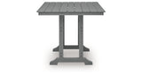 Sanctuary Beach Dark Gray Outdoor Counter Height Dining Table from Ashley Furniture - Luna Furniture