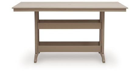 Seacliff Beach Medium Brown Outdoor Counter Height Dining Table from Ashley - Luna Furniture