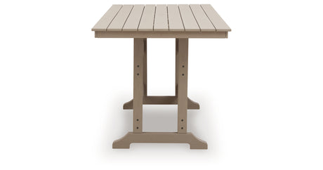 Seacliff Beach Medium Brown Outdoor Counter Height Dining Table from Ashley - Luna Furniture
