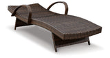 Kantana Brown Chaise Lounge from Ashley Furniture - Luna Furniture
