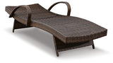 Kantana Brown Chaise Lounge from Ashley Furniture - Luna Furniture
