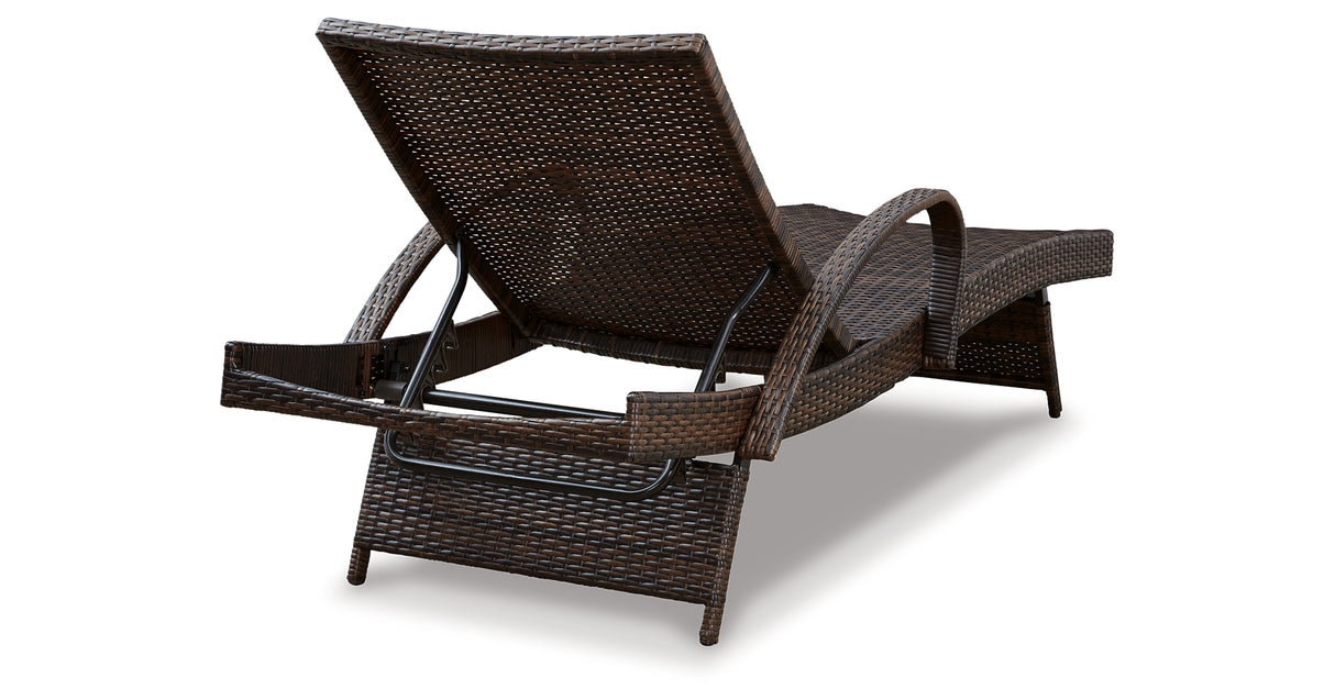 Kantana Brown Chaise Lounge from Ashley Furniture - Luna Furniture