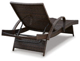 Kantana Brown Chaise Lounge from Ashley Furniture - Luna Furniture
