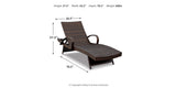Kantana Brown Chaise Lounge from Ashley Furniture - Luna Furniture