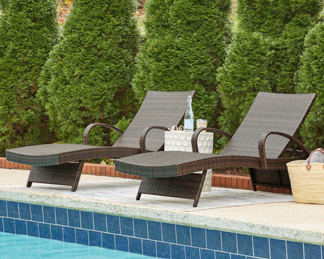 Kantana Brown Chaise Lounge from Ashley Furniture - Luna Furniture
