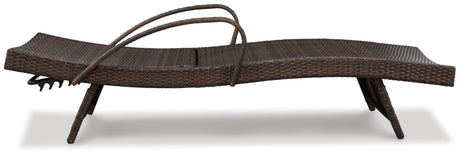 Kantana Brown Chaise Lounge from Ashley Furniture - Luna Furniture