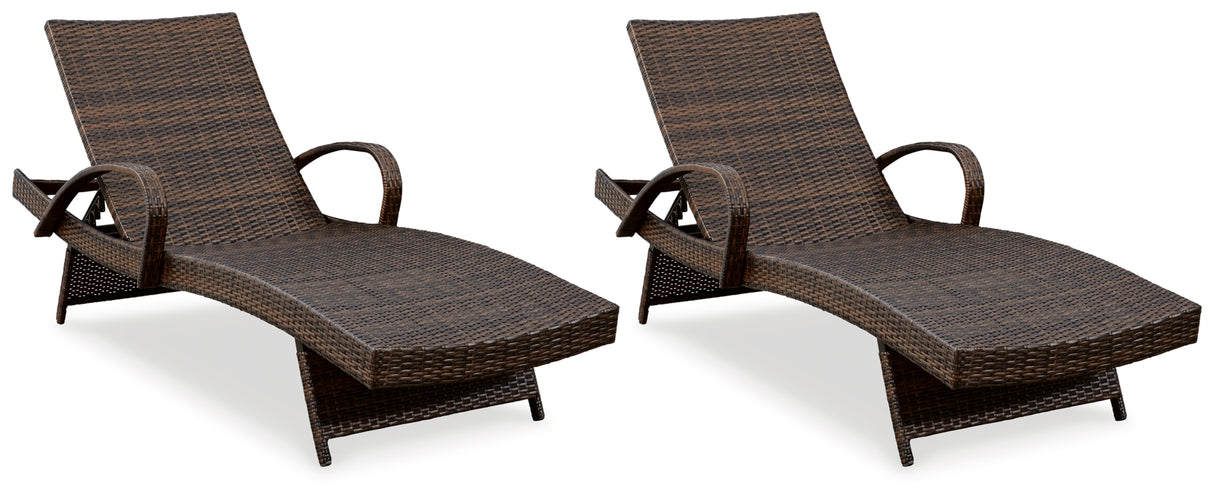 Kantana Brown Chaise Lounge from Ashley Furniture - Luna Furniture