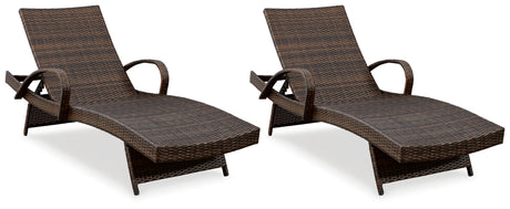 Kantana Brown Chaise Lounge from Ashley Furniture - Luna Furniture