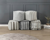 Easley Multi-Color Square Jacquard Pouf from Homelegance - Luna Furniture