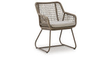 Majors Beach Beige Outdoor Table and 2 Chairs from Ashley - Luna Furniture