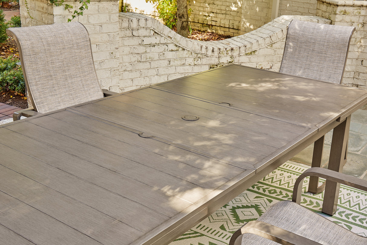 Beach Front Beige Outdoor Dining Table from Ashley - Luna Furniture