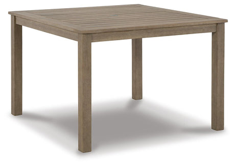Aria Plains Brown Outdoor Dining Table from Ashley - Luna Furniture