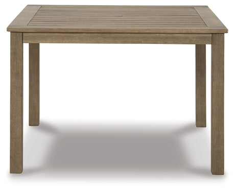 Aria Plains Brown Outdoor Dining Table from Ashley - Luna Furniture