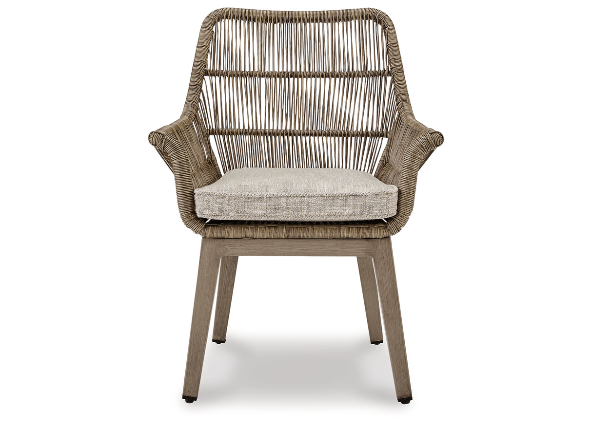 Beach Front Beige Arm Chair with Cushion from Ashley Furniture - Luna Furniture