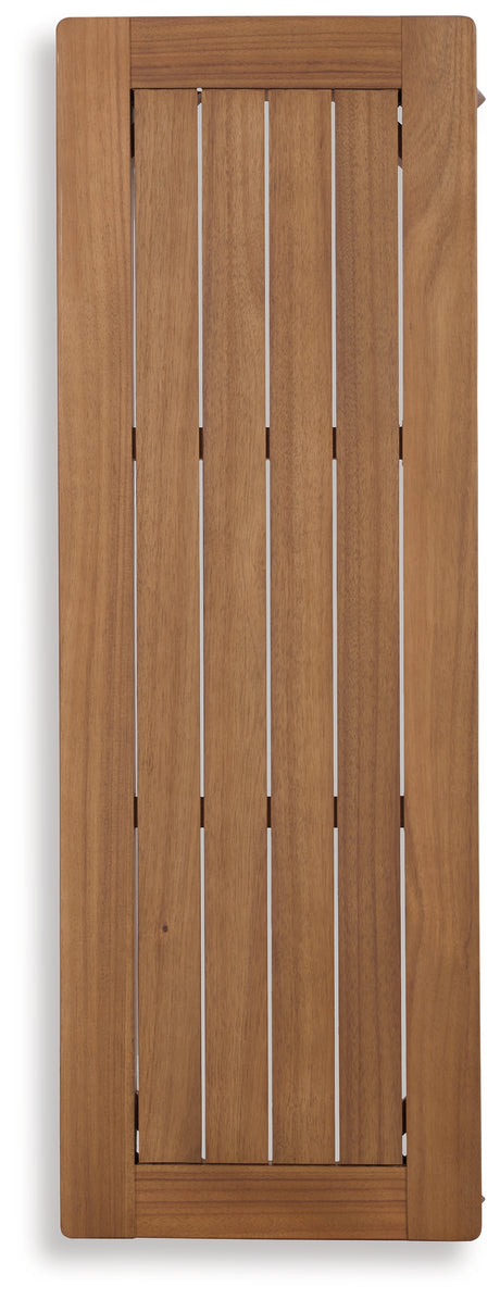 Janiyah Light Brown Outdoor Dining Bench from Ashley - Luna Furniture