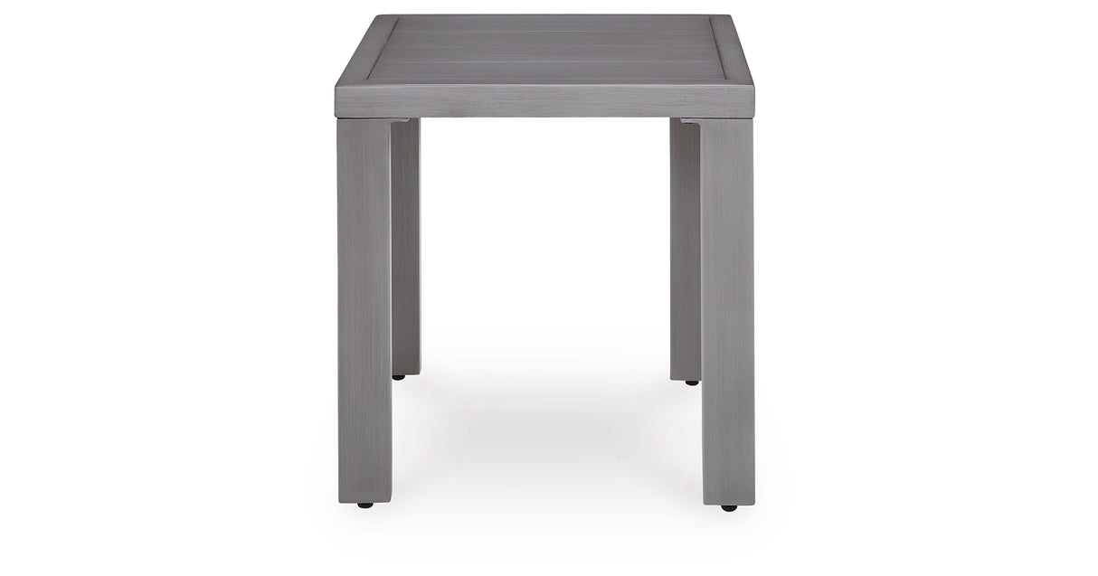 Half Moon Beach Gray Outdoor End Table from Ashley Furniture - Luna Furniture