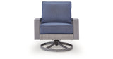 Half Moon Beach Blue/Gray Outdoor Swivel Lounge Chair with Cushion from Ashley Furniture - Luna Furniture