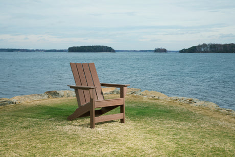 Emmeline Brown Adirondack Chair from Ashley - Luna Furniture
