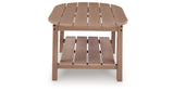 Grover Beach Driftwood Outdoor Coffee Table from Ashley - Luna Furniture