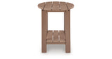 Grover Beach Driftwood Outdoor End Table from Ashley - Luna Furniture