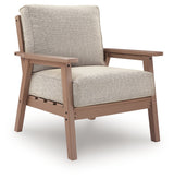 Grover Beach Driftwood Outdoor Lounge Chair with Cushion (Set of 2) from Ashley Furniture - Luna Furniture