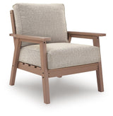 Grover Beach Driftwood Outdoor Lounge Chair with Cushion (Set of 2) from Ashley Furniture - Luna Furniture