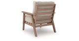 Grover Beach Driftwood Outdoor Lounge Chair with Cushion (Set of 2) from Ashley Furniture - Luna Furniture