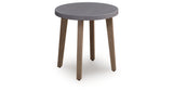 Harmony Headlands Natural/Gray Outdoor End Table from Ashley - Luna Furniture