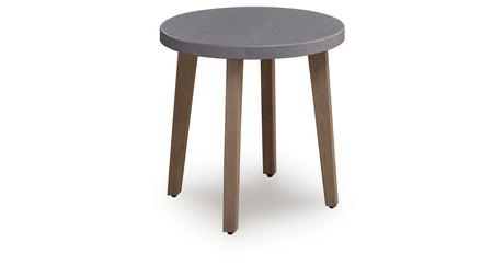 Harmony Headlands Natural/Gray Outdoor End Table from Ashley - Luna Furniture