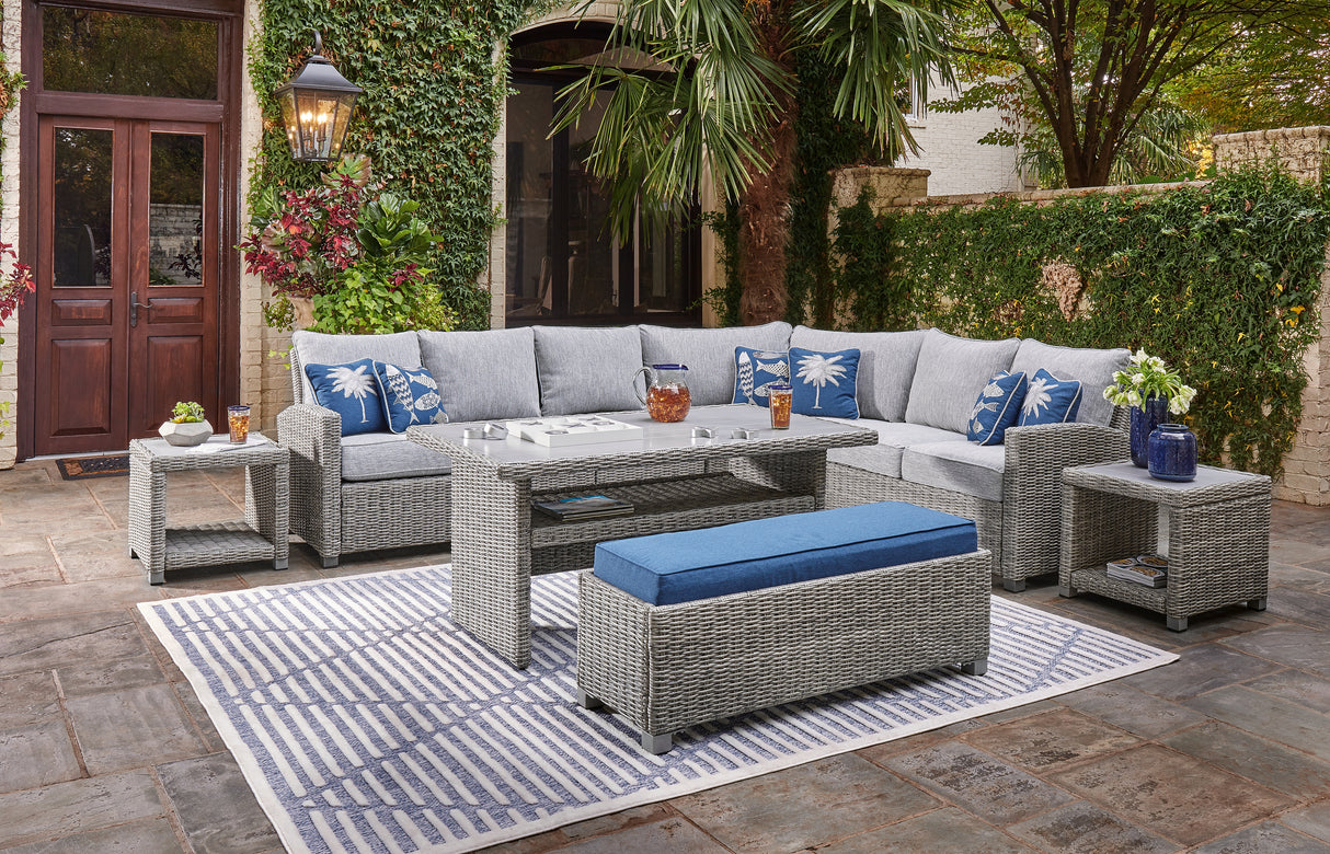 NAPLES BEACH Light Gray Outdoor Multi-use Table from Ashley Furniture - Luna Furniture