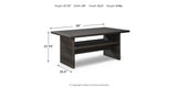 Easy Isle Dark Brown/Beige Multi-Use Table from Ashley Furniture - Luna Furniture