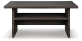 Easy Isle Dark Brown/Beige Multi-Use Table from Ashley Furniture - Luna Furniture