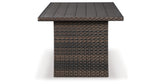 Easy Isle Dark Brown/Beige Multi-Use Table from Ashley Furniture - Luna Furniture