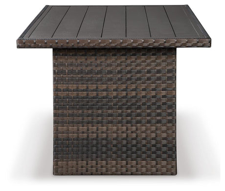 Easy Isle Dark Brown/Beige Multi-Use Table from Ashley - Luna Furniture