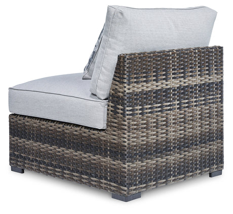 Harbor Court Gray Armless Chair with Cushion from Ashley - Luna Furniture
