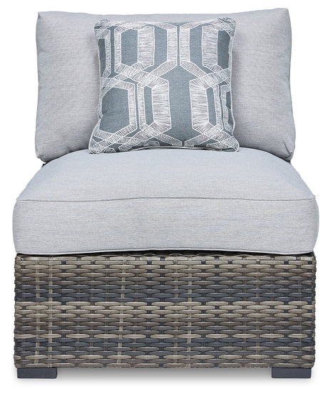 Harbor Court Gray Armless Chair with Cushion from Ashley - Luna Furniture