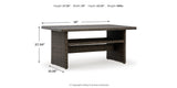 Brook Ranch Brown Outdoor Sectional Set with Lounge Chair and Coffee Table from Ashley - Luna Furniture