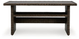Brook Ranch Brown Outdoor Sectional Set with Lounge Chair and Coffee Table from Ashley - Luna Furniture
