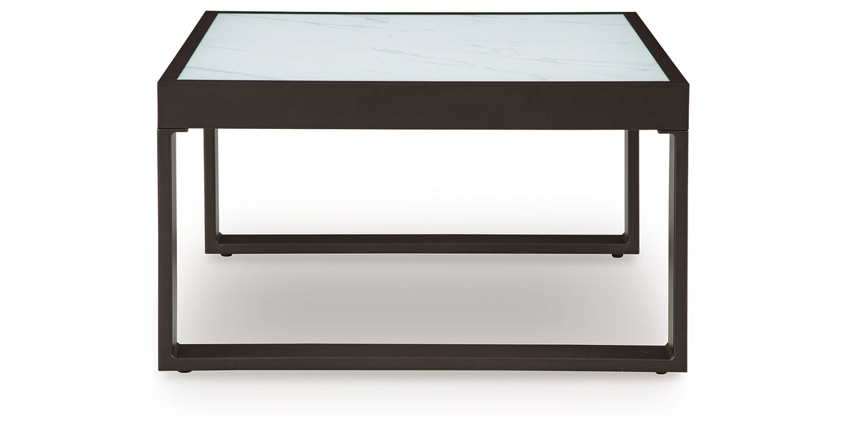 Beachloft Black/Gray Outdoor Coffee Table from Ashley - Luna Furniture
